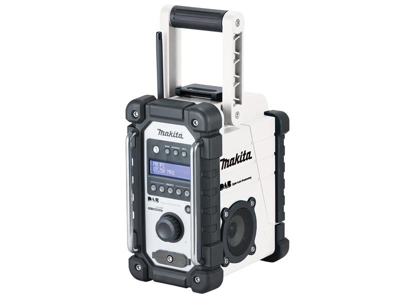 Makita DMR109W DAB Job Site Radio White 240V & Li-Ion Bare Unit