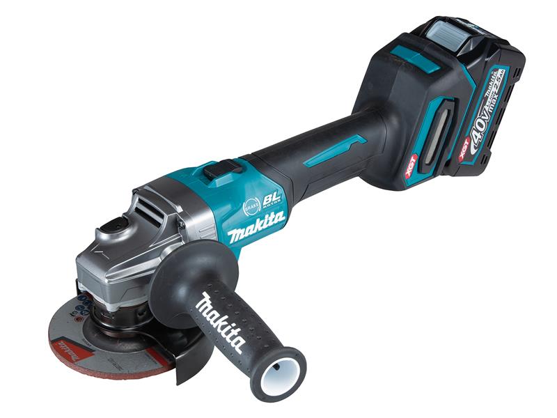 Makita GA004GD201 XGT 40Vmax BL Angle Grinder 115mm 40V 2 x 2.5Ah Li-ion