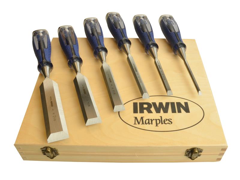 IRWIN® Marples® M750 Splitproof Pro Bevel Edge Chisel Set, 6 Piece