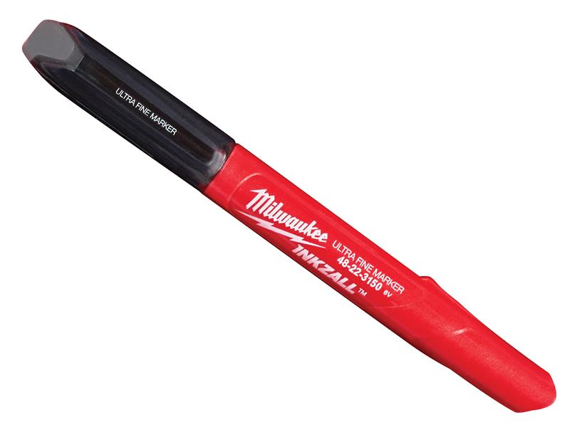 Milwaukee Hand Tools INKZALL™ Ultra Fine Tip Marker Black (Pack 4)