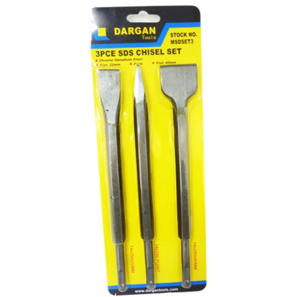 3PC SDS CHISEL SET