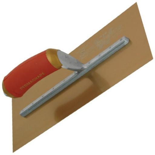 MARSHALLTOWN PERMASHAPE FINISHING TROWEL 14" X 5" GOLD STAINLESS STEEL