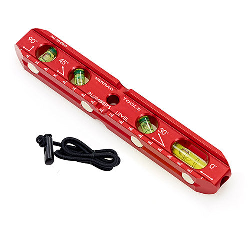 NERRAD ALUMINIUM BOAT LEVEL W VIALS & STRAP