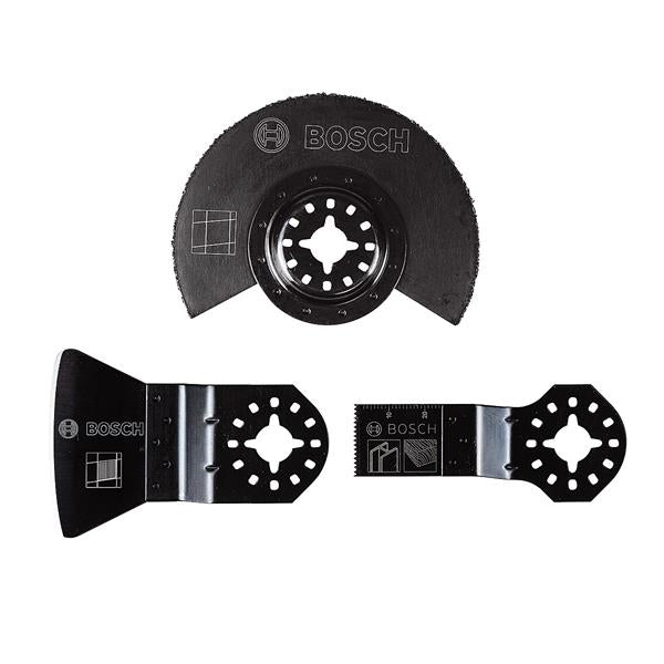 BOSCH 3PC STARLOCK MULTI TOOL TILE BITS