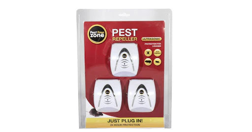 PEST FREE ZONE ULTRASONIC PEST REPELLER TRIPLE PACK