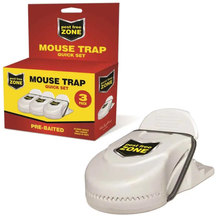 PEST FREE ZONE QUICK SET MOUSE TRAP (PACK X3) – Watson Hire