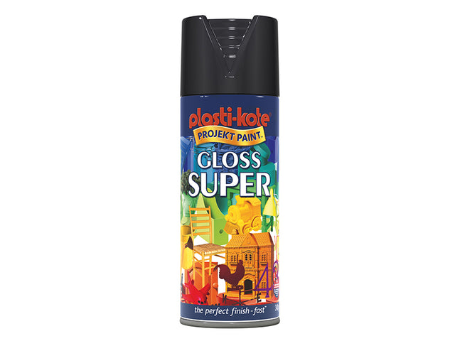 PlastiKote Gloss Super Spray Black 400ml – Watson Hire