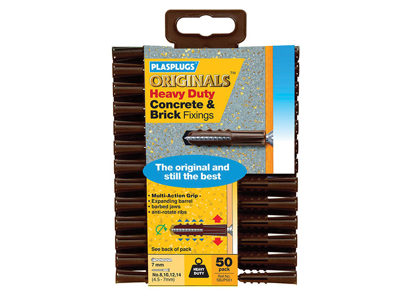 Plasplugs SBJP551 Originals™ Heavy-Duty Fixings (Pack 50)