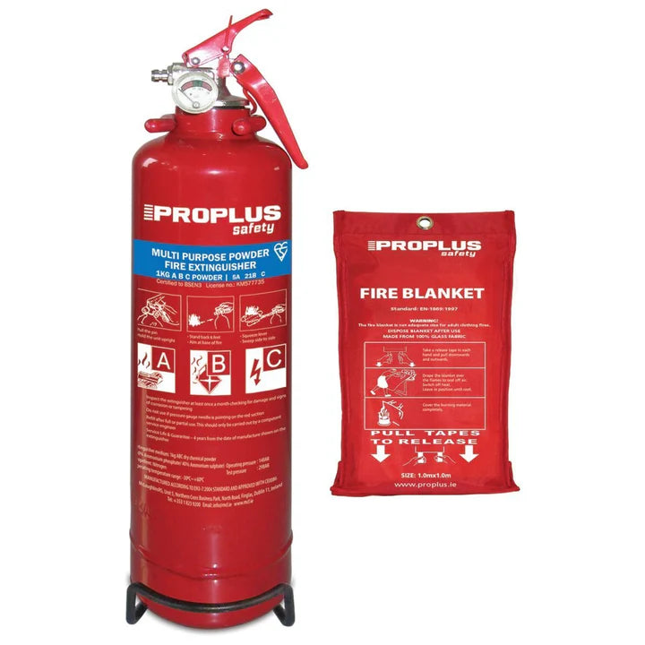 PROPLUS FIRE SAFETY KIT - FIRE EXTINGUISHER & BLANKET