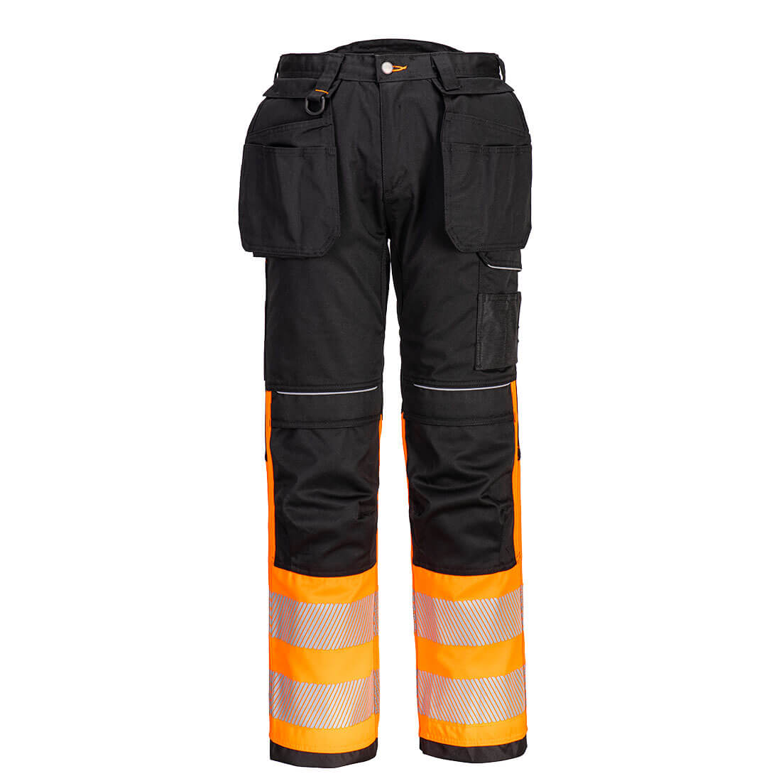 PORTWEST CLASS 1 HOLSTER TROUSERS ORANGE & BLACK