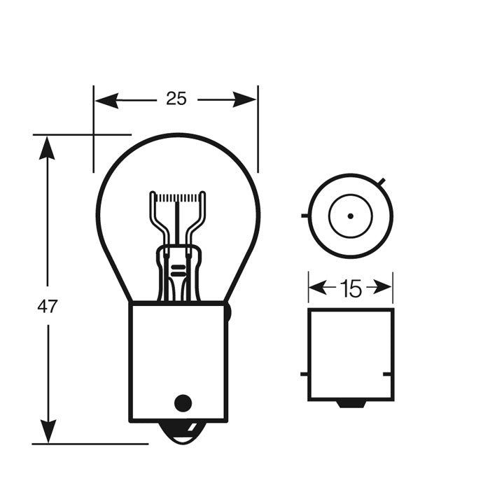 RING 12V AUTO BULB SINGLE-BOXED