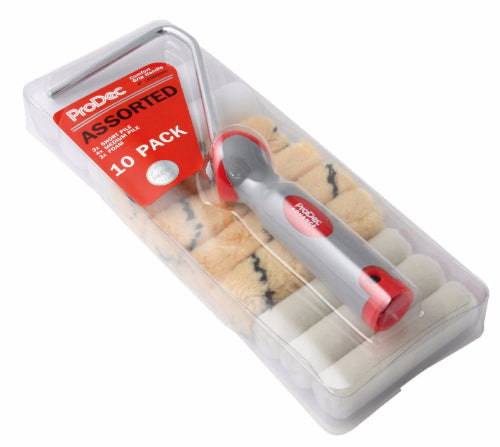 PRODEC ASSORTED 4IN ROLLER KIT 10PK  00302460