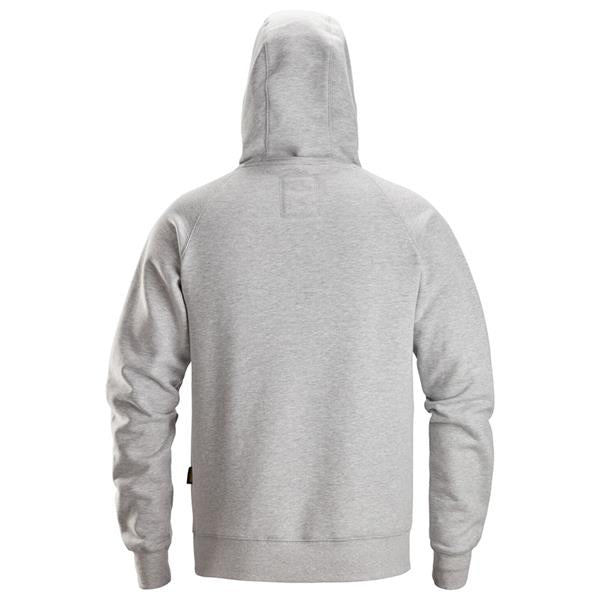 SNICKERS 2845 LOGO HOODIE - GREY - SMALL