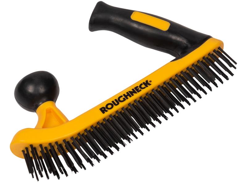 Roughneck Two-Handed Wire Brush Soft-Grip