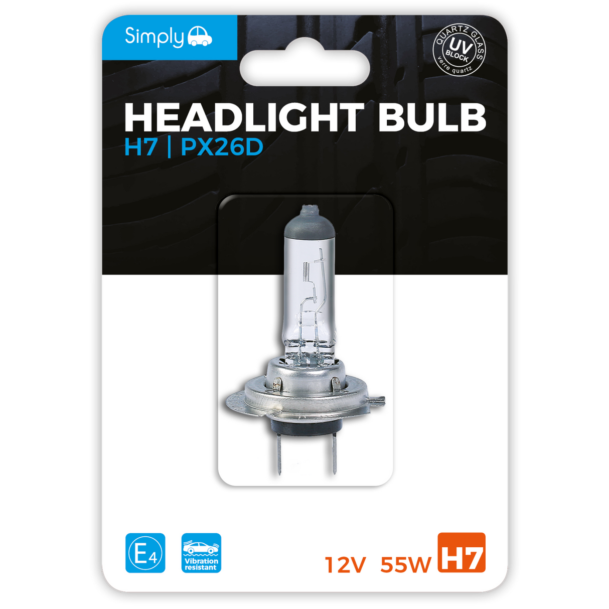 SIMPLY H7 - 12V 55W BLISTER BULB