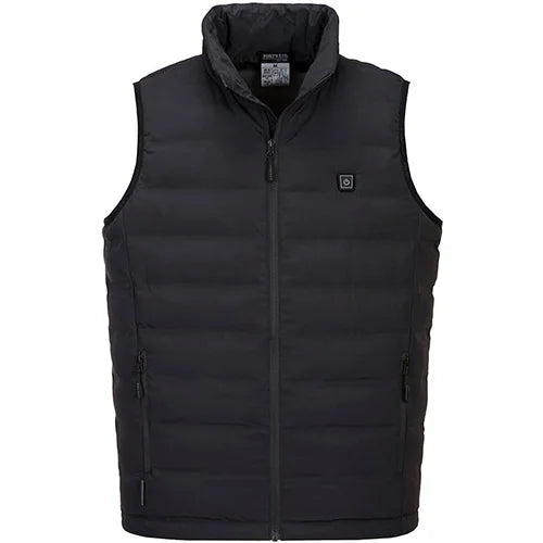 PORTWEST HEATED TUNNEL GILET BLACK MEDIUM