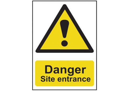 Danger Site entrance - PVC (400 x 600mm)