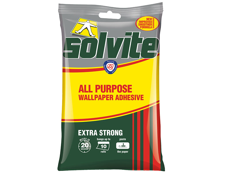 Solvite All Purpose Extra Strong Wallpaper Paste - 5 Roll Sachet