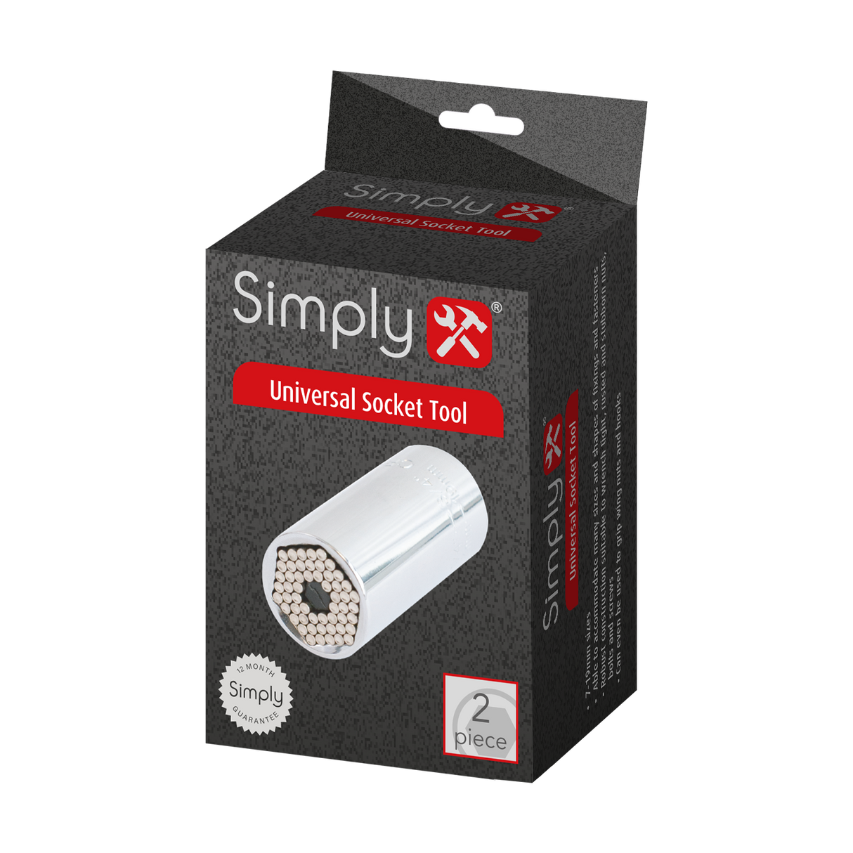 UNIVERSAL SOCKET WRENCH 7-19MM