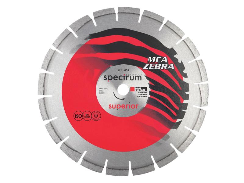 Spectrum MCA Zebra Abrasive Diamond Blade 180 x 22mm