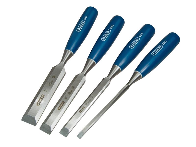 STANLEY® 5002 Bevel Edge Chisel Set, 4 Piece