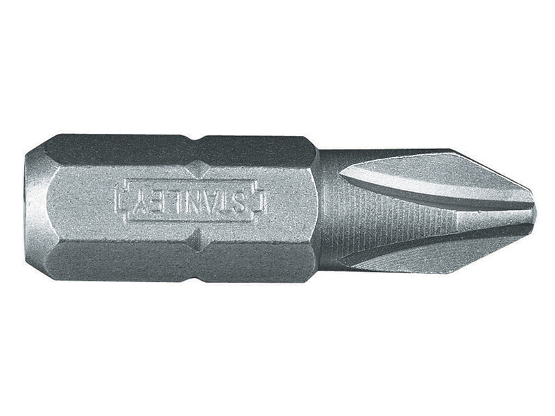 STANLEY® Phillips Bits PH1 x 25mm (Box 25)