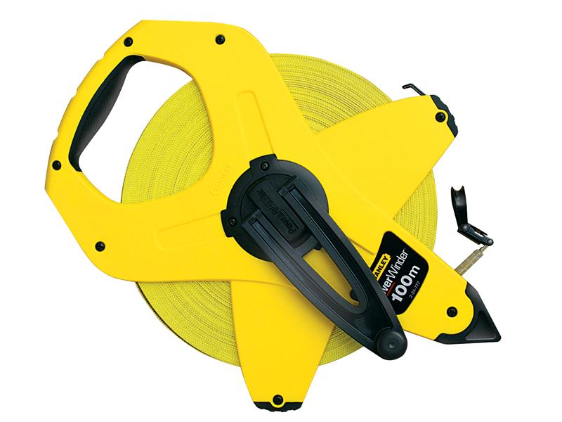 STANLEY® PowerWinder Long Tape 100m (Metric Only) (Width 13mm)