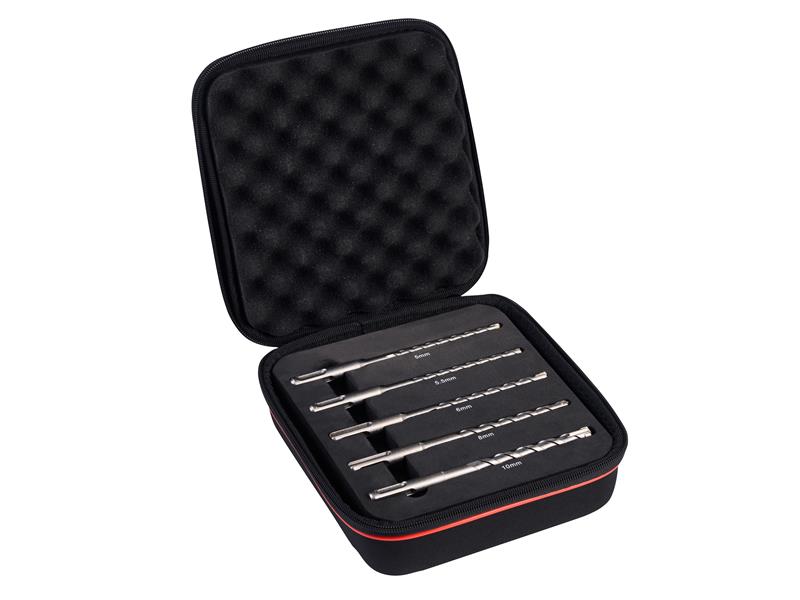 Starrett SDS Plus 4 Point Drill Bit Set, 5 Piece