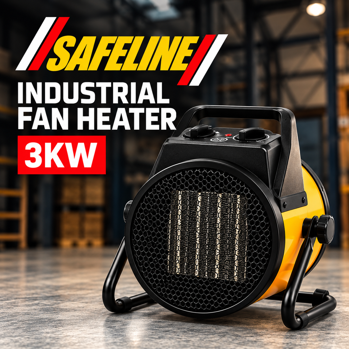 SAFELINE INDUSTRIAL 3KW FAN HEATER