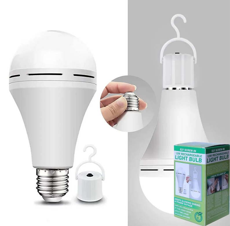 AVRON 12W E27 SCREW-IN RECHARGEABLE LIGHT BULB