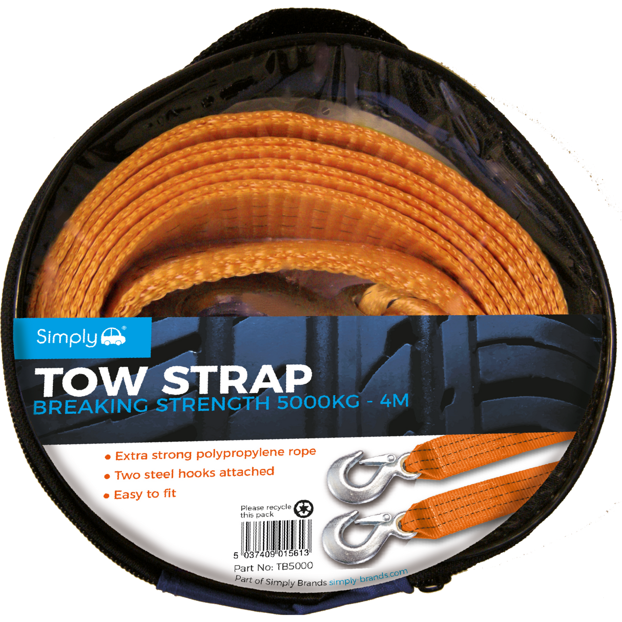SIMPLY 5000KG TOW BELT