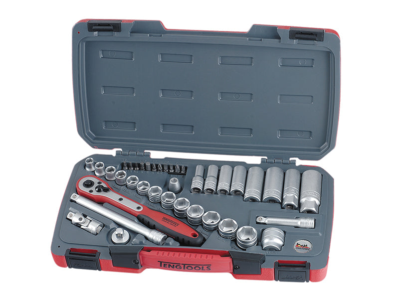 Teng T3839 Socket Set of 39 Metric 3/8in Drive