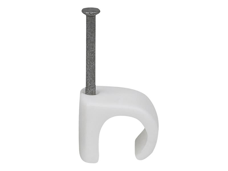 Tillex® Cable Clip Round 10-14 White 2.0 x 30mm Box 100