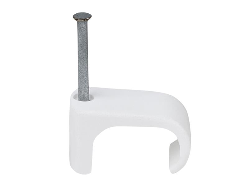 Tillex® Cable Clip Flat 9x18 White 2.0 x 30mm Box 100