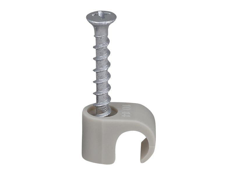 Tillex® Screw Clip Round 10-14 Grey PH2 x 33mm Box 100