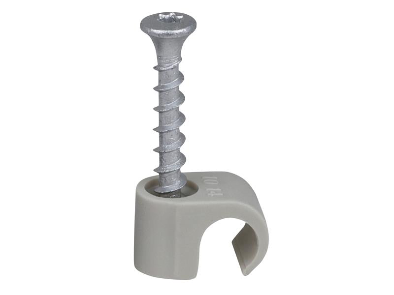 Tillex® Screw Clip Round 10-14 Grey TX20 x 33mm Box 100