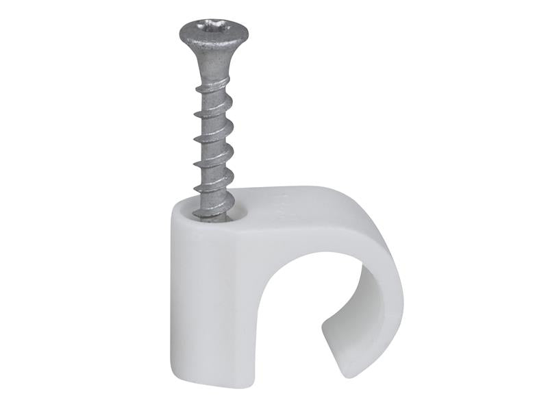 Tillex® Screw Clip Round 18-22 White TX20 x 40mm Box 50
