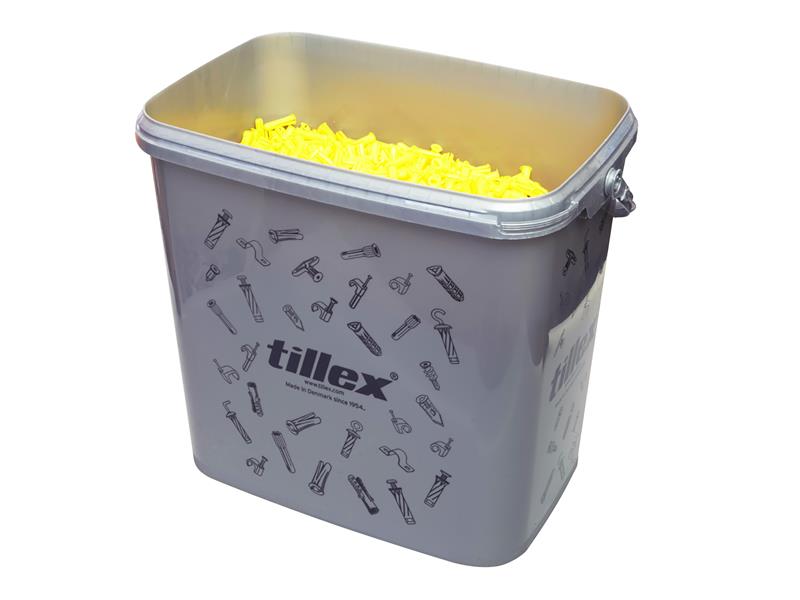 Tillex® Yellow Collar Plug 5.5 x 25mm Tub 7000