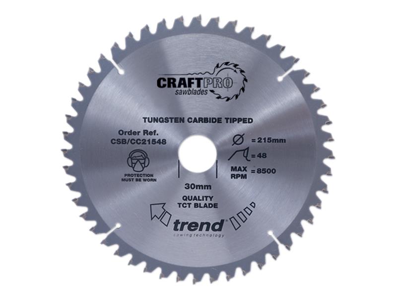 Trend CSB/CC21048 CraftPro Mitre Saw Blade 210 x 30mm x 48T