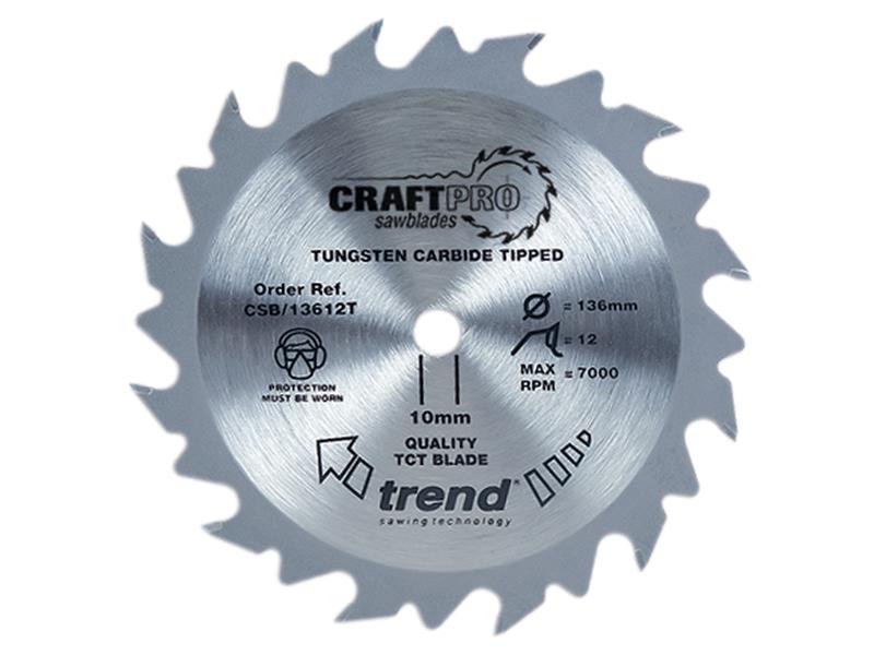 Trend CraftPro Saw Blade 150 x 10mm x 24T, Thin