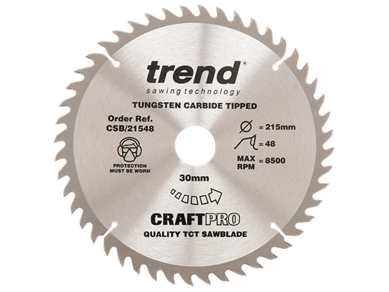 Trend CSB/21548 CraftPro Saw Blade 215 x 30mm x 48T