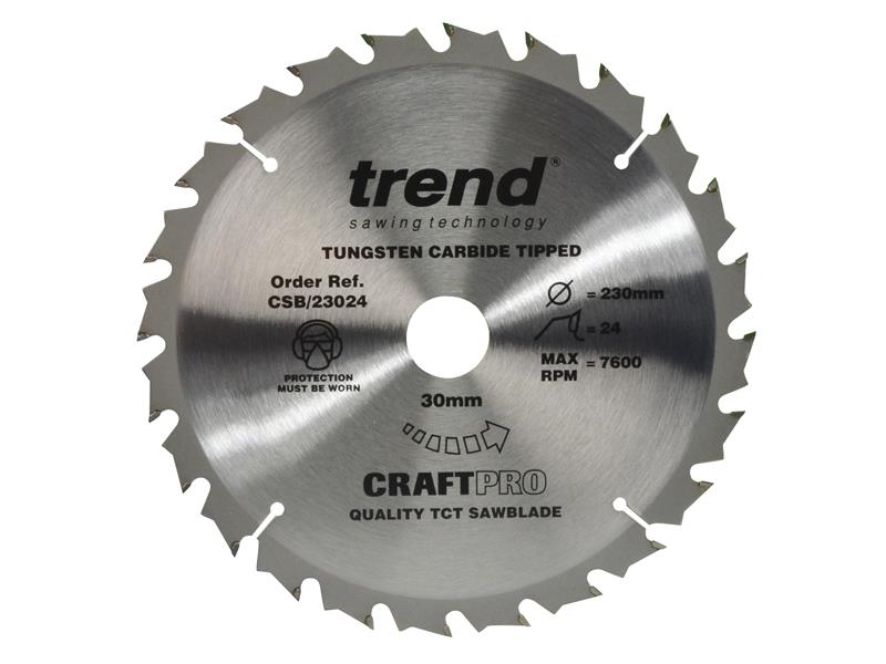 Trend CSB/23024 CraftPro Saw Blade 230 x 30mm x 24T