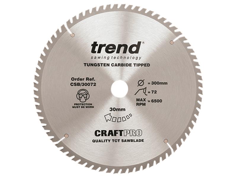 Trend CSB/30072 CraftPro Saw Blade 300 x 30mm x 72T