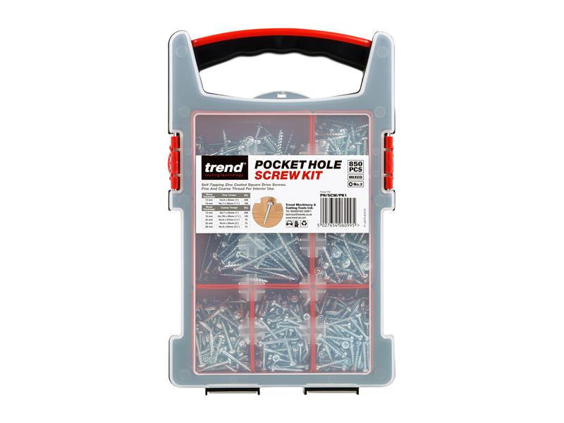 Trend Pocket Hole Screw Selection, 850 Piece