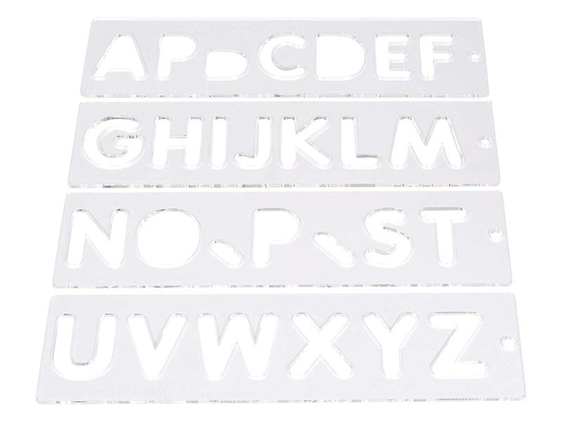 Trend TEMP/LUC/57 Template Set Letters 57mm Uppercase