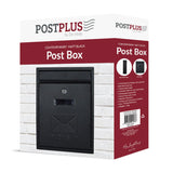 POSTPLUS CONTEMPORARY POST BOX MATT BLACK