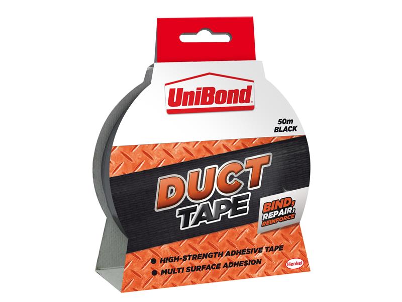 UniBond DIY Duct Tape Black 50mm x 50m