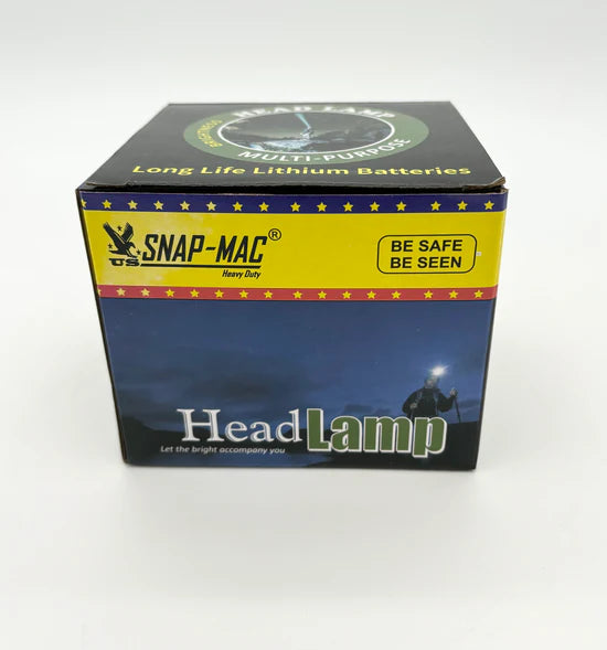 SNAP-MAC RECHARGEABLE LED HEADLIGHT 20,000LM