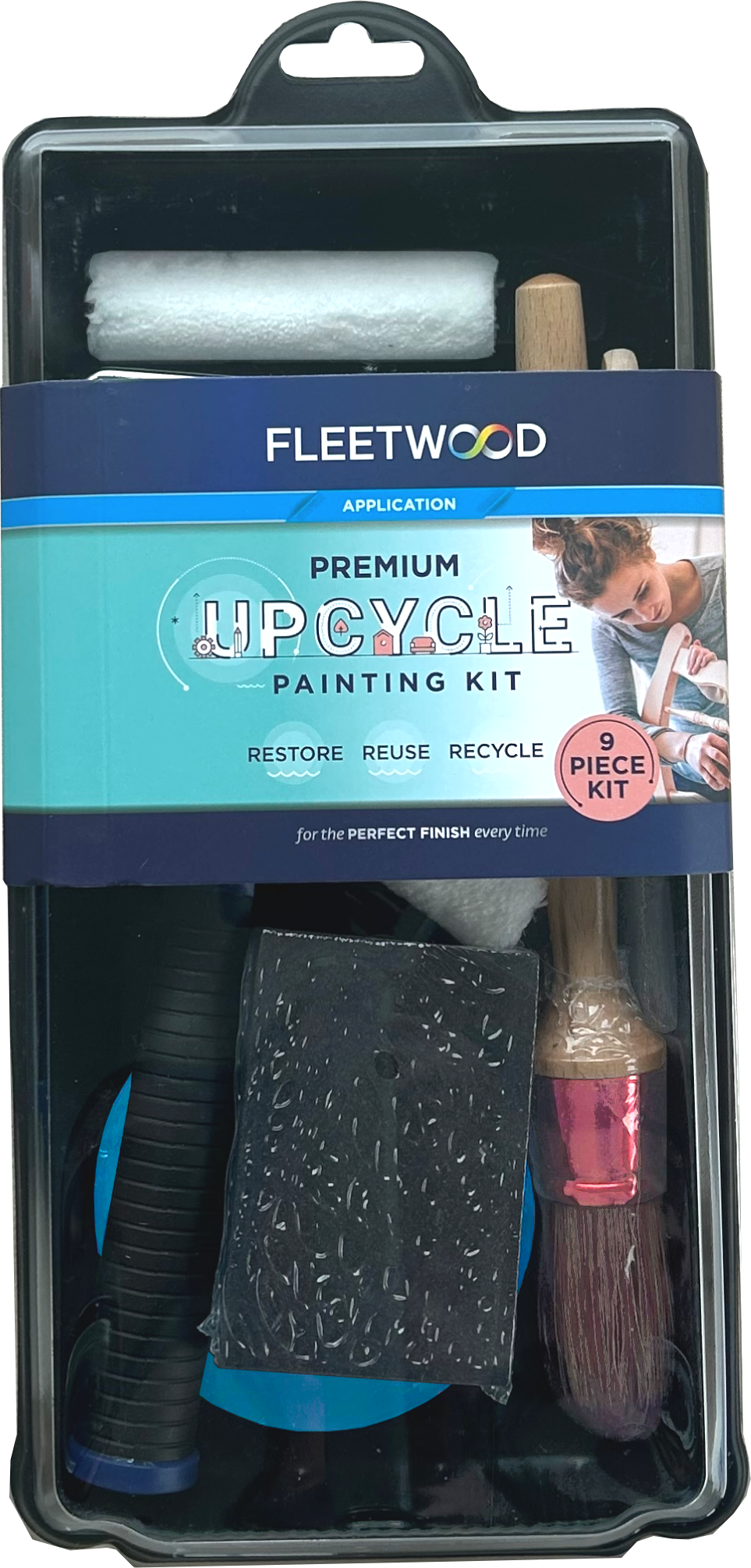 FLEETWOOD 4" UPCYCLE PAINTING KIT 9PK