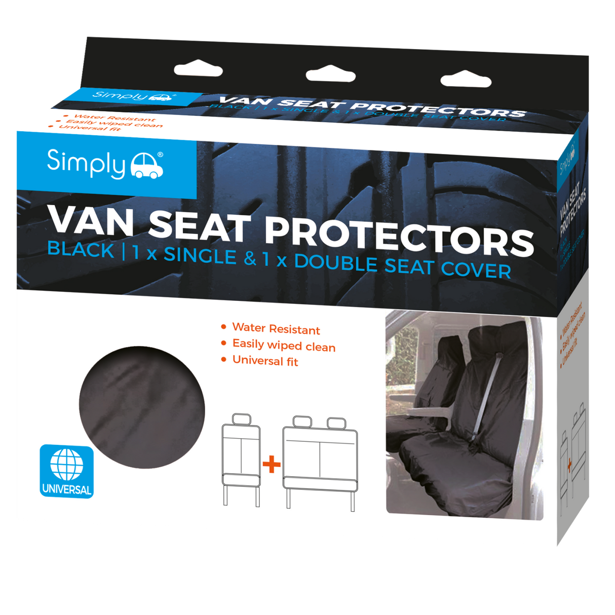 SIMPLY AUTO VAN SEAT COVERS / PROTECTORS